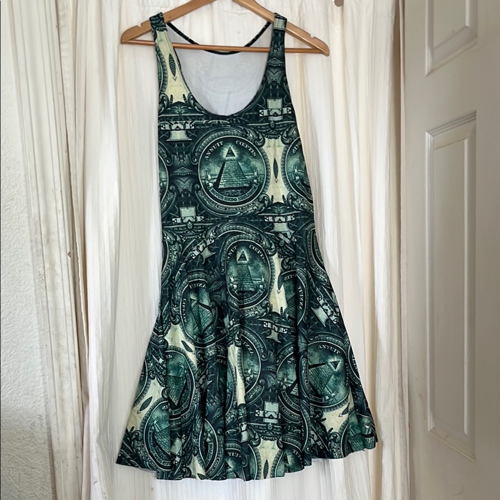 Blackmilk Dollar Bill Skater Dress